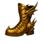 Gold Dragon Greaves