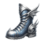 Silver Dragon Greaves